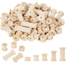 60 Wooden Cotton Reels - Loose Parts For Early Years,Montessori Bobbins & Spools