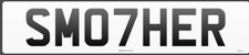 SMOTHER Cherished Number plate