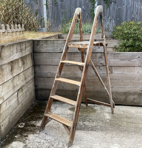 Vintage tall wooden paint - vintage,