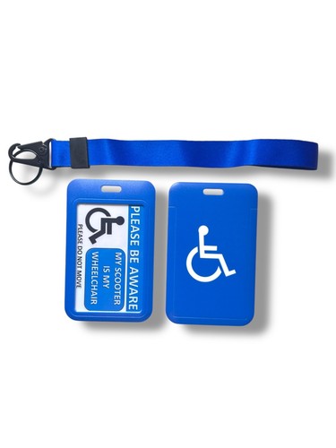Blue disabled badge - badge, ,
