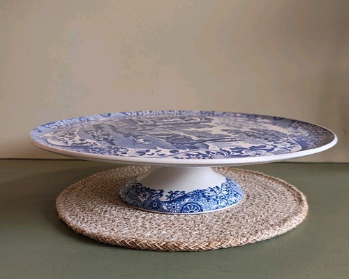 Spode blue italian footed - italian,