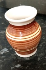 Small Striped Dee Cee Vase  Excellent Condition No Chips Or Cracks