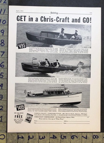 1934 chris craft motorboat - 1934,