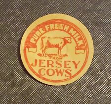 circa 1950's / 1960's Card Advertising Milk Bottle Top Cap - Pure Rich Milk