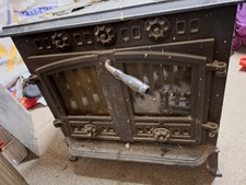 Sunrain Cast Iron Multifuel Stove J006 Log Burner Coal 12KW Wood Burning Coal UK