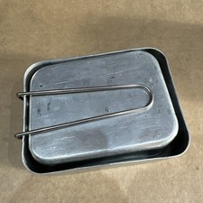 Genuine Surplus British Army Issue Mess Tins Metal Ration Cooking Set - Grade 2