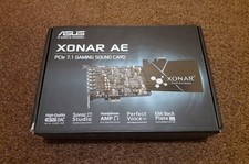 Boxed, Imaculate Asus XONAR AE PCIe 7.1 Gaming Surround Sound Card.