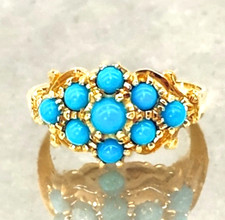 Vintage style turquoise ring - turquoise,