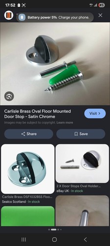 Carlisle brass chrome door - brass,