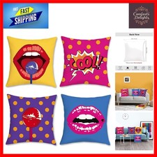 Funky Pop Art Lips Polka Dot
