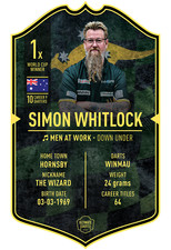 SIMON WHITLOCK PDC DARTS Signed Small ultimate Card INC FREE P&P TO UK ONLY