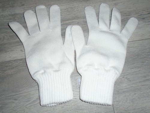 White gloves mercerised - white,