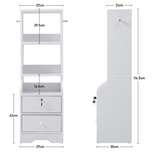Tall nightstand bedside table - tall,