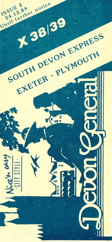 Devon general route x38 - general, x38/x39