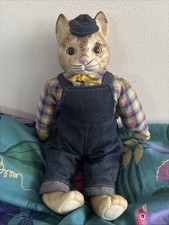 Vintage Porcelain Cat Doll Soft Body