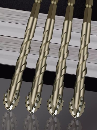 Edge serrated drill bit - 4-edge,