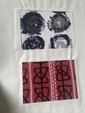 1950s Modernist Fabric Samples Design Portfolio Bauhaus Heals Lucienne Day etc