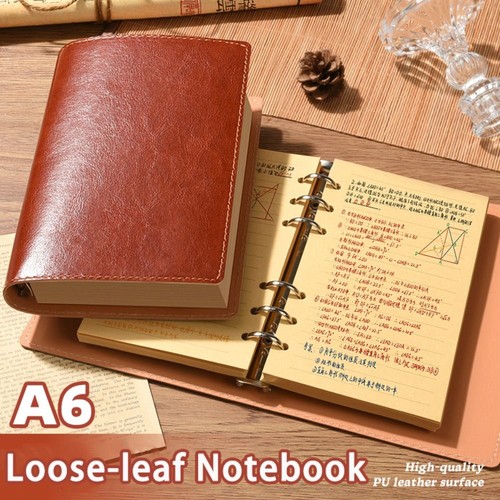 Leather travel journal - leather,