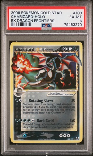 Psa charizard gold star - psa, 6
