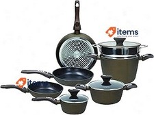 Tognana Diamantea Battery 10 Pieces, Aluminium, Bronze - Set Of 10, Pan Sets