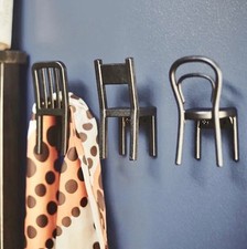 IKEA Fjantig Chair Wall Hooks Hangers Key Holders Black NEW 60347102 22714