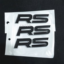 3x RS Big Silver Chrome Black