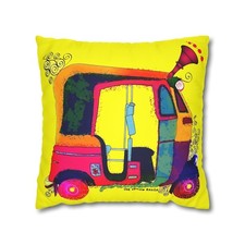 Tuk Tuk Throw Pillow Cover |