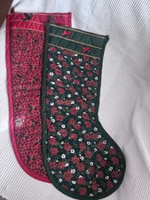 Premium Handmade Quilted Christmas Stockings (Coordinating Set)
