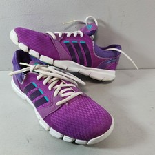 ADIDAS Adipure Lace Up Trainers Shoes Two Tone Purple Pink Size UK 3.5 US 5