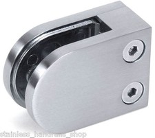 Zintec Steel Glass D Clamp for