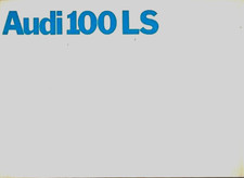 Audi 100 LS Saloon 1971-1972 UK Market Foldout Sales Brochure FAIR