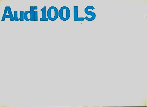 Audi 100 saloon - 100, ls