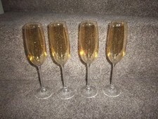 Vintage 1950's  Lead Crystal Champagne flutes