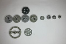 Genuine Lego Gears, Rack ,Worm Drive In Old Light Grey-3647,4143,4019,3650a,x187
