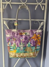 Vintage Ann Ousby Beach Bag Tote Sun and sand  Open Tote funny