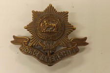 MILITARY BADGE THE WORCESTERSHIRE REGIMENT 4.25CM X 5.5CM (580)
