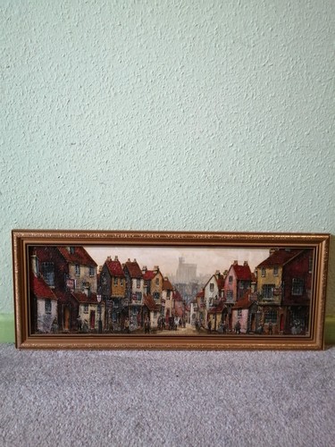 Vintage framed oil painting - framed,