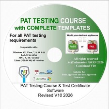 PAT TEST CERTIFICATES FORMS &