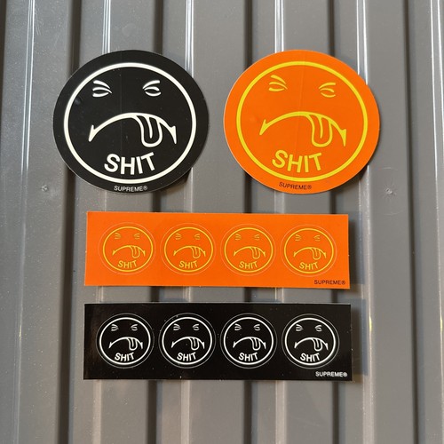 Supreme shit smiley - supreme, sticker