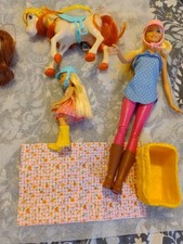 Barbie And Chelsea Dolls Horse Riding Paddock Playset Vgc.