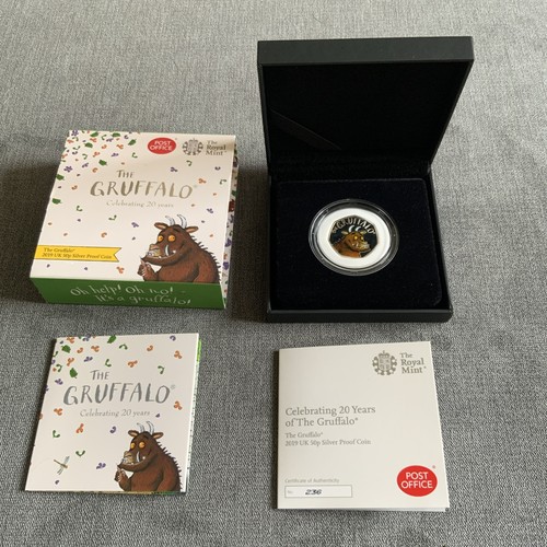2019 silver proof 50p - silver,