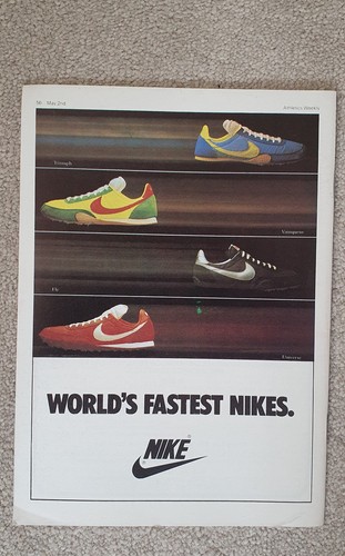 Rare nike advertisement 1981 - rare,