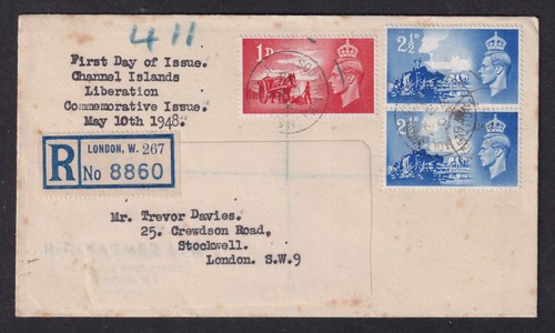 Channel islands 1948 kgvi - channel,