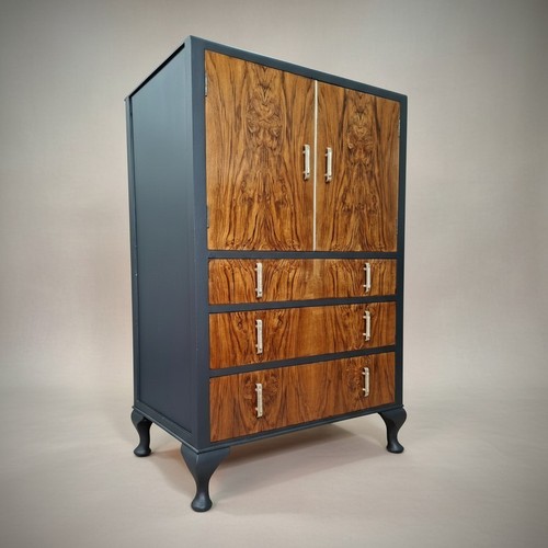 Vintage walnut dresser cabinet - vintage,
