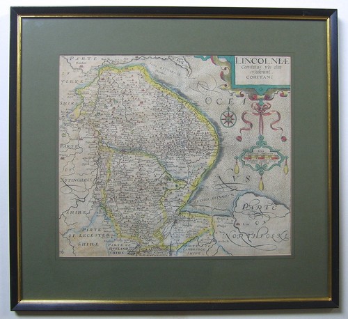 Lincolnshire antique map by - antique,