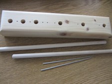 Wooden Renaissance Ribbon Bowmaker with wood & metal pegs with instructions