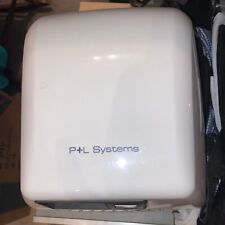Warm Air Hand Dryer. Wall mounted. White. P&L Systems. Economical. Efficient