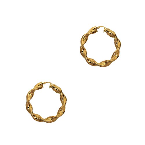 Pre owned 9ct gold twist - pre-owned,
