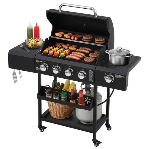 Burner propane gas grill - 4,