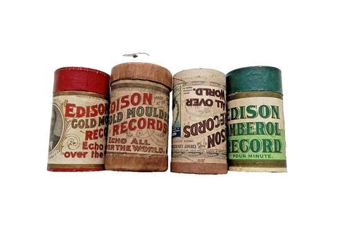 Edison phonograph cylinders - 4,